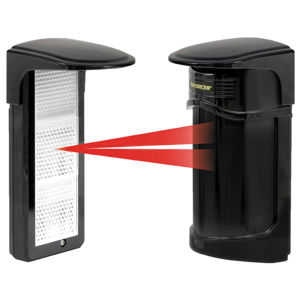 Seco-Larm E-931-S50RRLQ Large Reflective Photoelectric Beam Sensor, 50ft