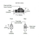Seco-Larm EB-P501-02HQ 4-in-1 HD Video Balun with Pass-Through, Pack of 10