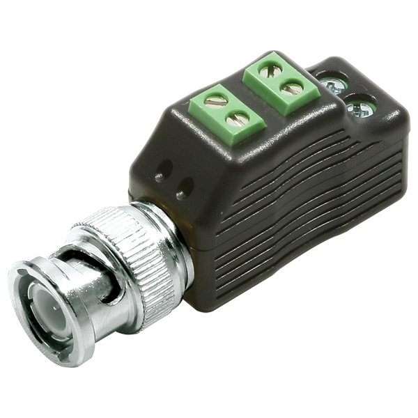 Seco-Larm EB-P501-02HQ 4-in-1 HD Video Balun with Pass-Through, Pack of 10