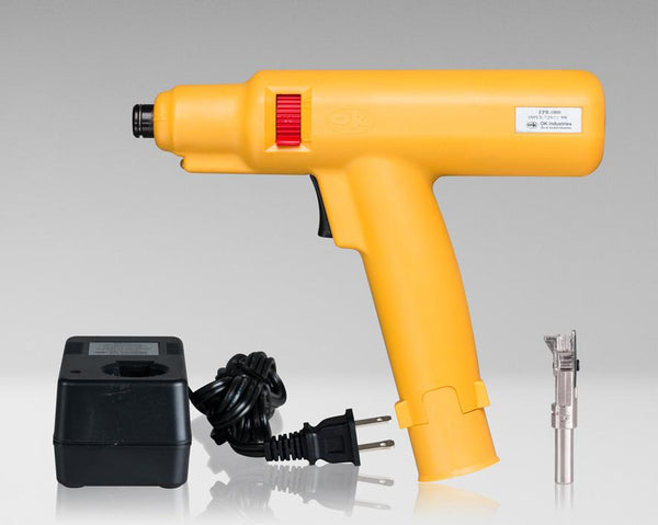 Battery-Powered Punchdown Tool with Battery, 115V Charger, Krone Blade