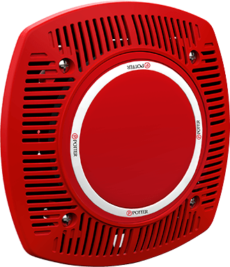Potter FASPKR-R Wall/Ceiling Speaker, Red