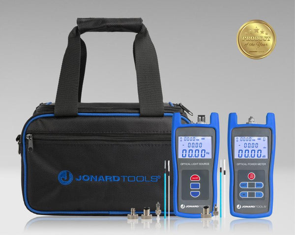 Fiber Power Meter & Optical Light Source Kit (-50 to +26 dBm, single-mode)