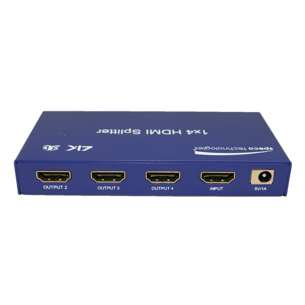 Speco HD4SPL2 HDMI 1 to 4 Splitter- Res up to 4K