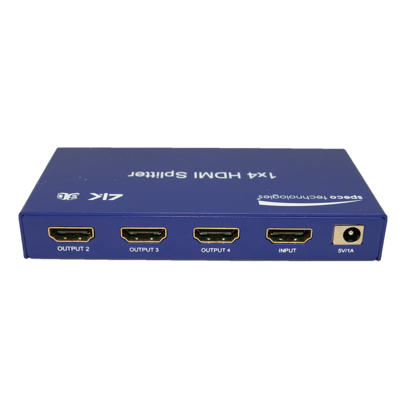 Speco HD4SPL2 HDMI 1 to 4 Splitter- Res up to 4K