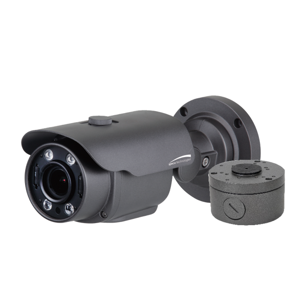 Speco HFB4M 4MP Flexible Intensifier Technology® HD-TVI Motorized Zoom Focus Camera with Junction Box