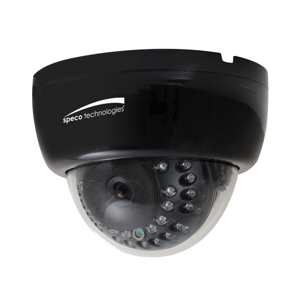 Speco HLED33DTB 2MP HD-TVI Indoor Dome w/IR, 12/24V