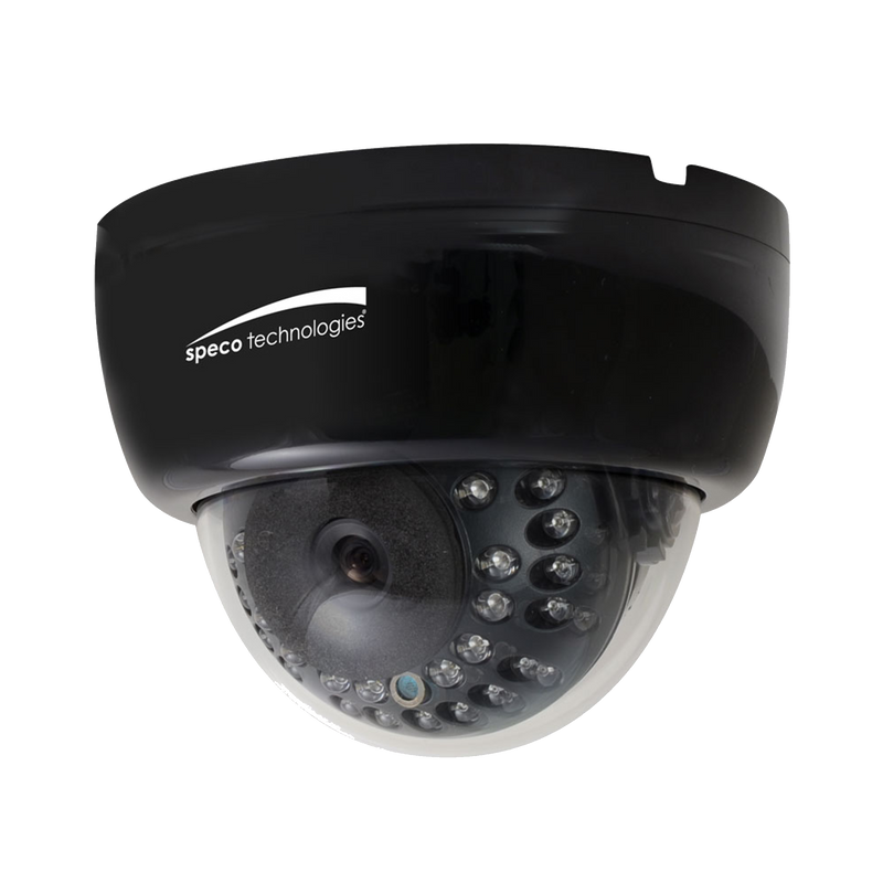Speco HLED33DTB 2MP HD-TVI Indoor Dome w/IR, 12/24V