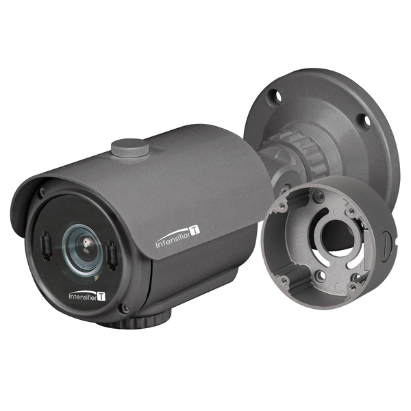 Speco HTINT702T 2MP HD-TVI Intensifier® T Bullet Camera, Included Junction Box, UL, TAA