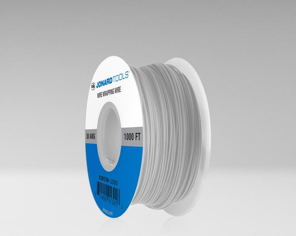 30 AWG KynarÂ® Wire CSW, Low Strip Force, White, 1000 ft