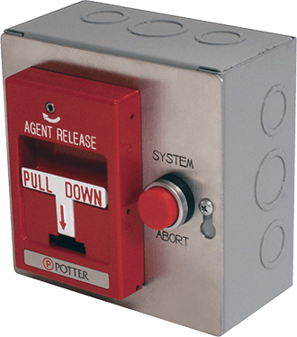 Potter MAS-R - Agent Release / Fire Suppression Pull and Abort Station