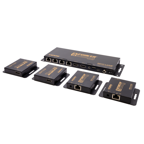 Seco-Larm MVE-AH1E4-42NQ 4K HDMI 1×4 Splitter/Extender over Cat6