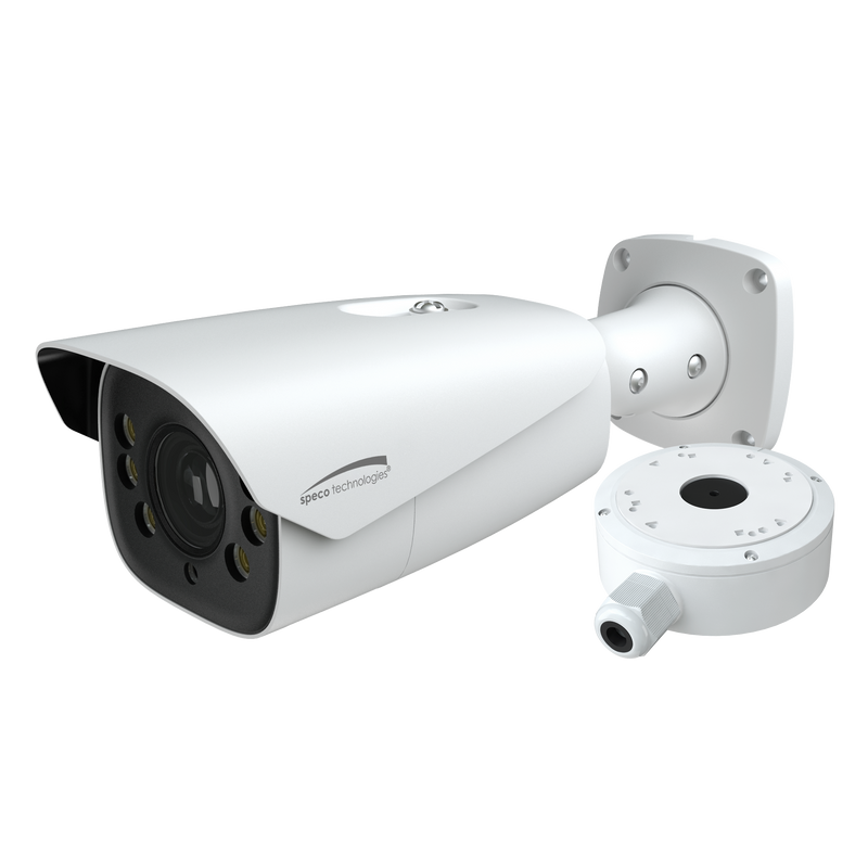 Speco O2BFRM 2MP H.265 Facial Recognition IP Bullet Camera with Junction Box