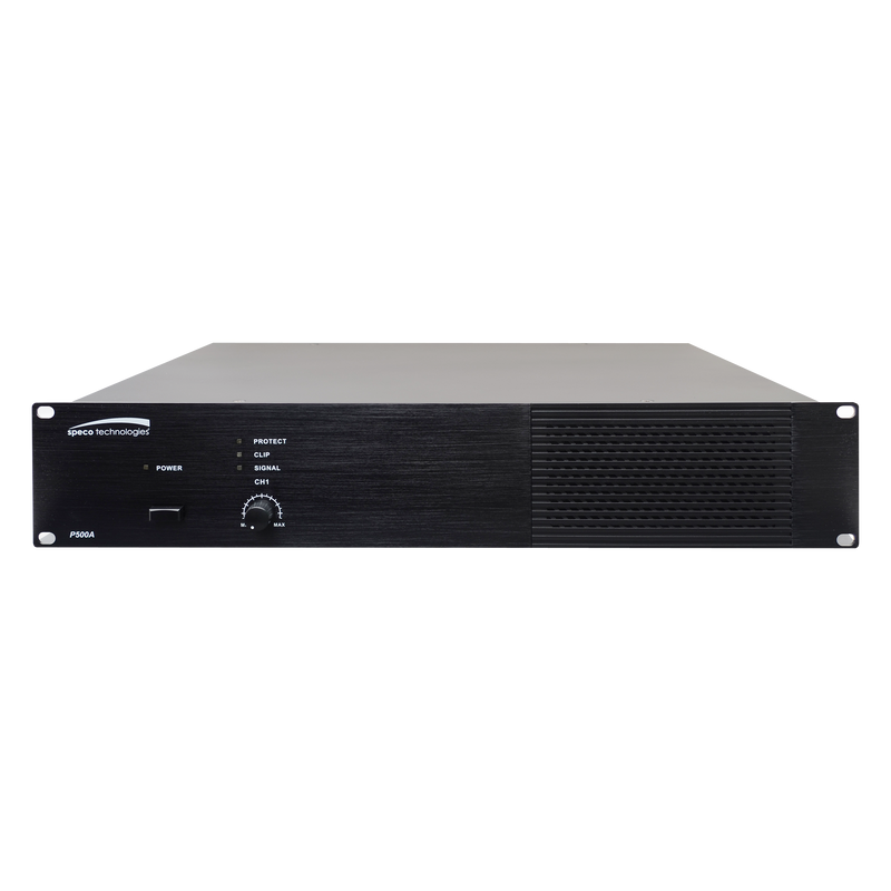 Speco P500A 500W Class D Power Amplifier
