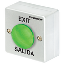 Seco-Larm PB-2618-GQ Green Metal Mushroom Pushbutton Switch – Surface-Mount with Backbox