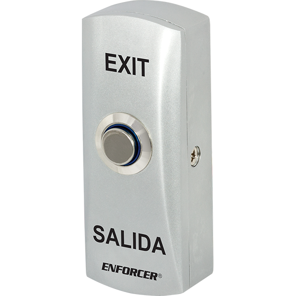 Seco-Larm PB-5348-SQ Illuminated Metal Pushbutton Switch – Flush-Mount with Backbox