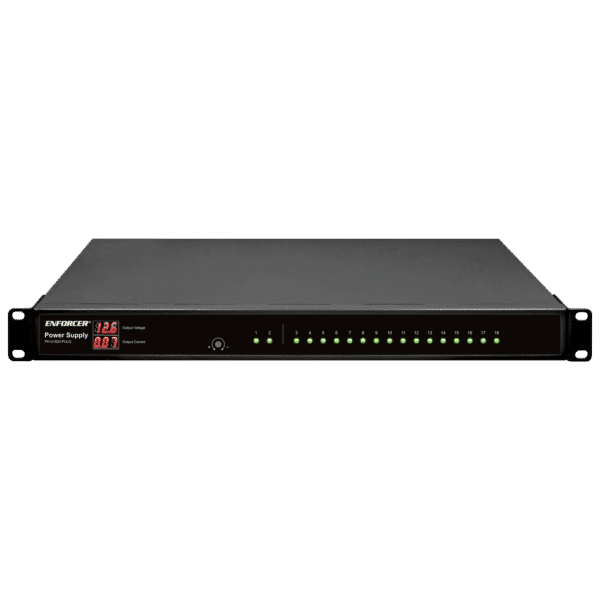 Seco-Larm PH-U1820-PULQ Rack-Mount DC CCTV Power Supply – 18 Outputs, 20 Amps