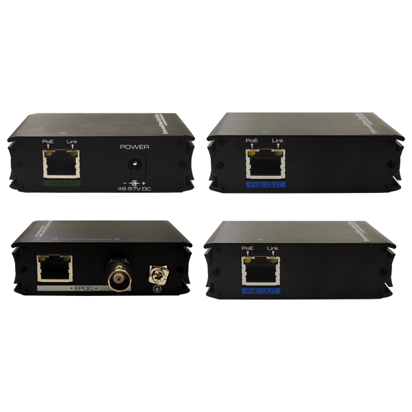Speco POECOAX PoE Over Coax Kit – Includes transmitter, receiver