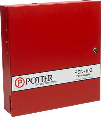 Potter PSN-106 10 Amp 6 NAC Power Supply