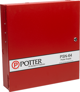 Potter PSN-64 6 Amp 4 NAC Power Supply