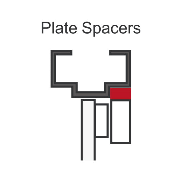 Seco-Larm E-941S-600/PQ 3/16″ Plate Spacer for 600-lb Series Electromagnetic Locks, Pack of 10