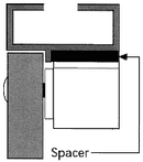 Seco-Larm E-941S-1K5/PQ Plate Spacer for E-941SA-1K5Q