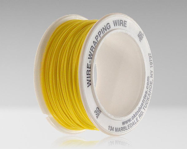 30 AWG KynarÂ® Wire, Yellow, 50 ft