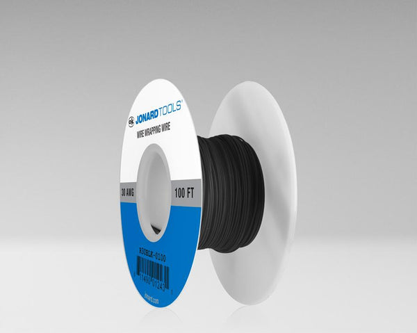 30 AWG KynarÂ® Wire, Black, 100 ft