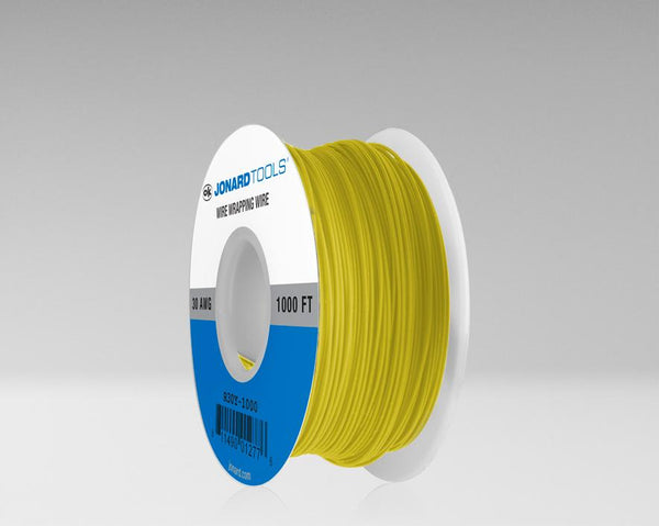 30 AWG KynarÂ® Wire, Yellow, 1000 ft