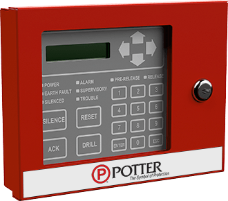 Potter RA-6075 32 Character LCD Remote Annuncator
