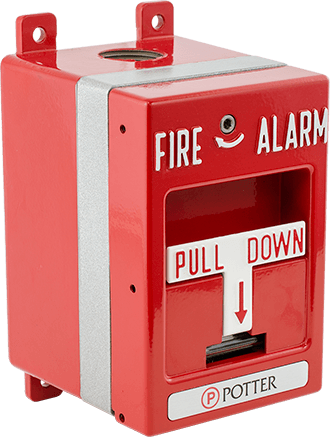 Potter RMS-6T-EXP-WP-LP-KL Pull Station, D/Action, DPDT, Key Rst Expl/Wea Proof