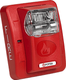 Potter S-24WR Wall Selectable Strobe, Red