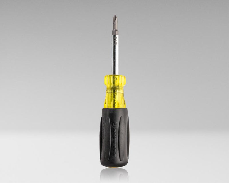 Six In One Tool 6-in-1 Multi-Bit Screwdriver with Phillips, Slotted, Robertson Bits ...