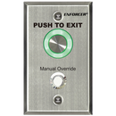 Seco-Larm SD-6276-SSVQ Illuminated RTE Wall Plate w Piezoelectric Push Button, Timer, Override Button, Single-gang