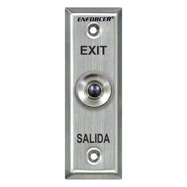 Seco-Larm SD-7101KBPE1Q Push-Button RTE Plate – Slimline, Black Push-Button, N.C.