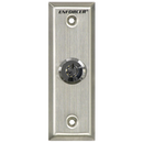 Seco-Larm SD-71051-V0 Key Switch Plate, Slimline, N.C. Turn-to-Open, Momentary Key Switch