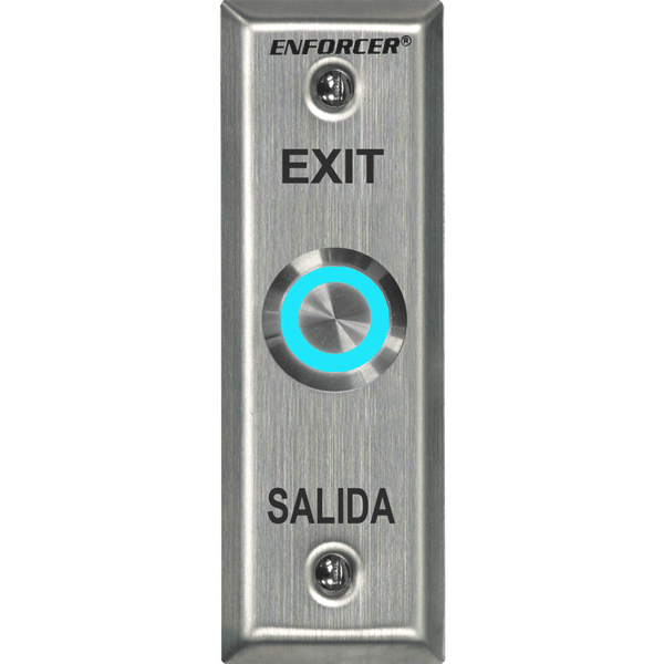 Seco -Larm SD-7175SGEX1Q Multicolor Illuminated Vandal-Resistant RTE Plate – Slimline