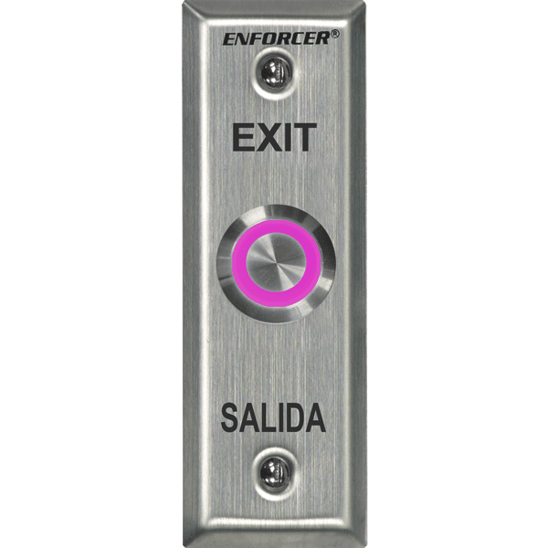 Seco -Larm SD-7175SGEX1Q Multicolor Illuminated Vandal-Resistant RTE Plate – Slimline