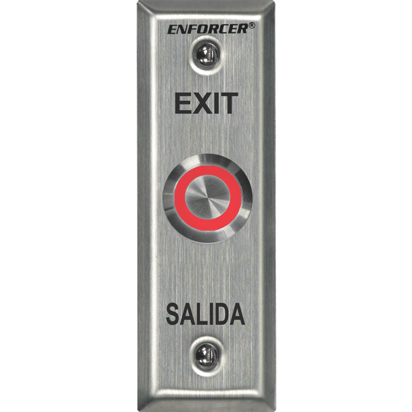 Seco -Larm SD-7175SGEX1Q Multicolor Illuminated Vandal-Resistant RTE Plate – Slimline