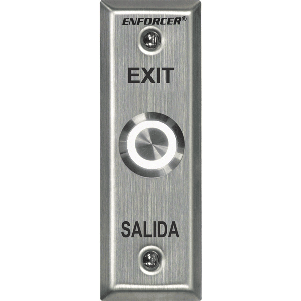 Seco -Larm SD-7175SGEX1Q Multicolor Illuminated Vandal-Resistant RTE Plate – Slimline