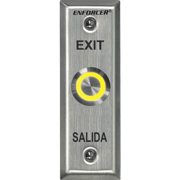 Seco -Larm SD-7175SGEX1Q Multicolor Illuminated Vandal-Resistant RTE Plate – Slimline