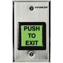 Seco-Larm SD-7202GC-PTQ Illuminated RTE Single-Gang Wall Plate, Stainless-Steel w Timer