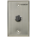 Seco-Larm SD-72051-V0 Key Switch Plate, Single-gang, N.C. Turn-to-Open, Momentary Key Switch