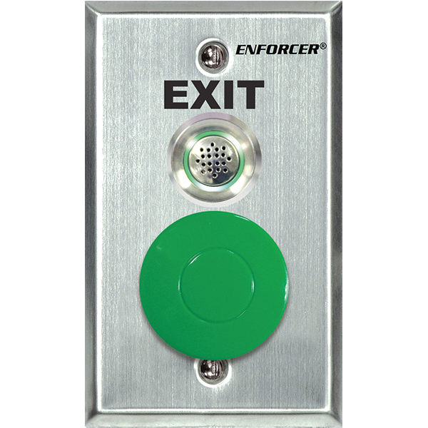 Seco-Larm SD-7217-GSBQ Request-to-Exit Wall Plate with Dual-Color LED and Buzzer
