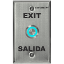 Seco-Larm SD-7275SGEX1Q Multicolor Illuminated Vandal-Resistant RTE Plate – Single-gang