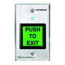 Seco-Larm SD-8202GT-PEQ RF Wireless Request-to-Exit Plate, Single-Gang, Green 2″ Square Button