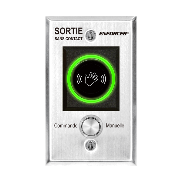 Seco-Larm SD-927PKC-NFVQ Wave-To-Open Sensor with Manual Override Button – French