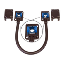 Seco-Larm SD-969-T15Q/B Armored Door Cord – Pre-Wired Terminal Blocks and Removable Covers, Bronze