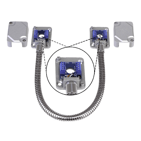 Seco-Larm SD-969-T15Q/S Armored Electric Door Cord – Removable Covers, Silver