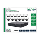 Invid SEC-16CHDR8MPKITIP/12 16CH NVR W/ 12 8MP CAMERAS 12 CABLES