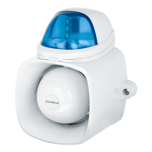 Seco-Larm SH-816S-SQ/B Self-Contained Siren/Strobe – Blue